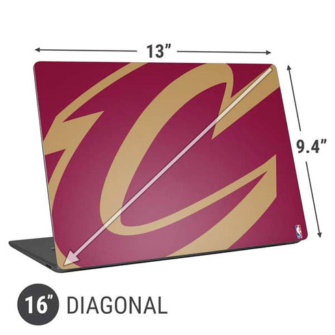 NBA Cleveland Cavaliers Large Logo Universal Laptop 16in (13 x 9.4in) Skin
